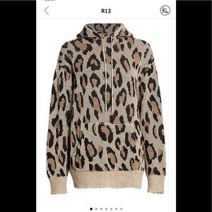 R13 NWT Oversized Cashmere hoody SM